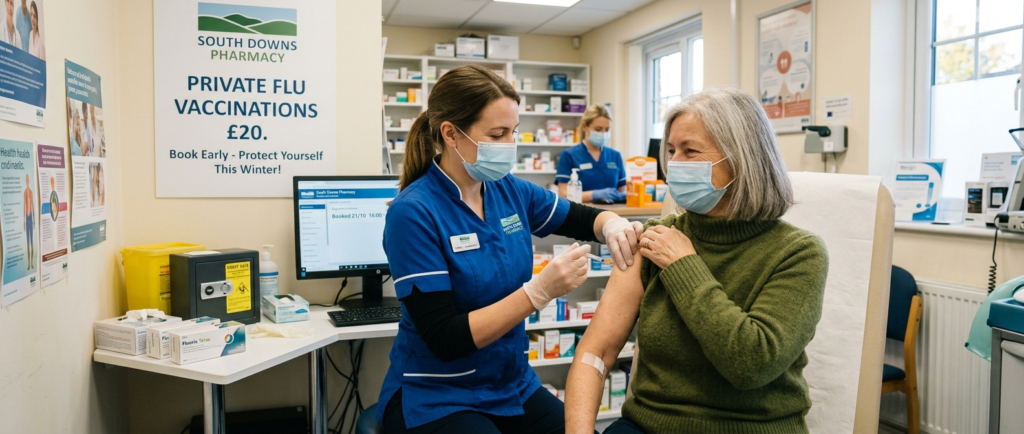 Private Flu Vaccinations for £20 at Southdowns Pharmacy: Why Booking Early Matters