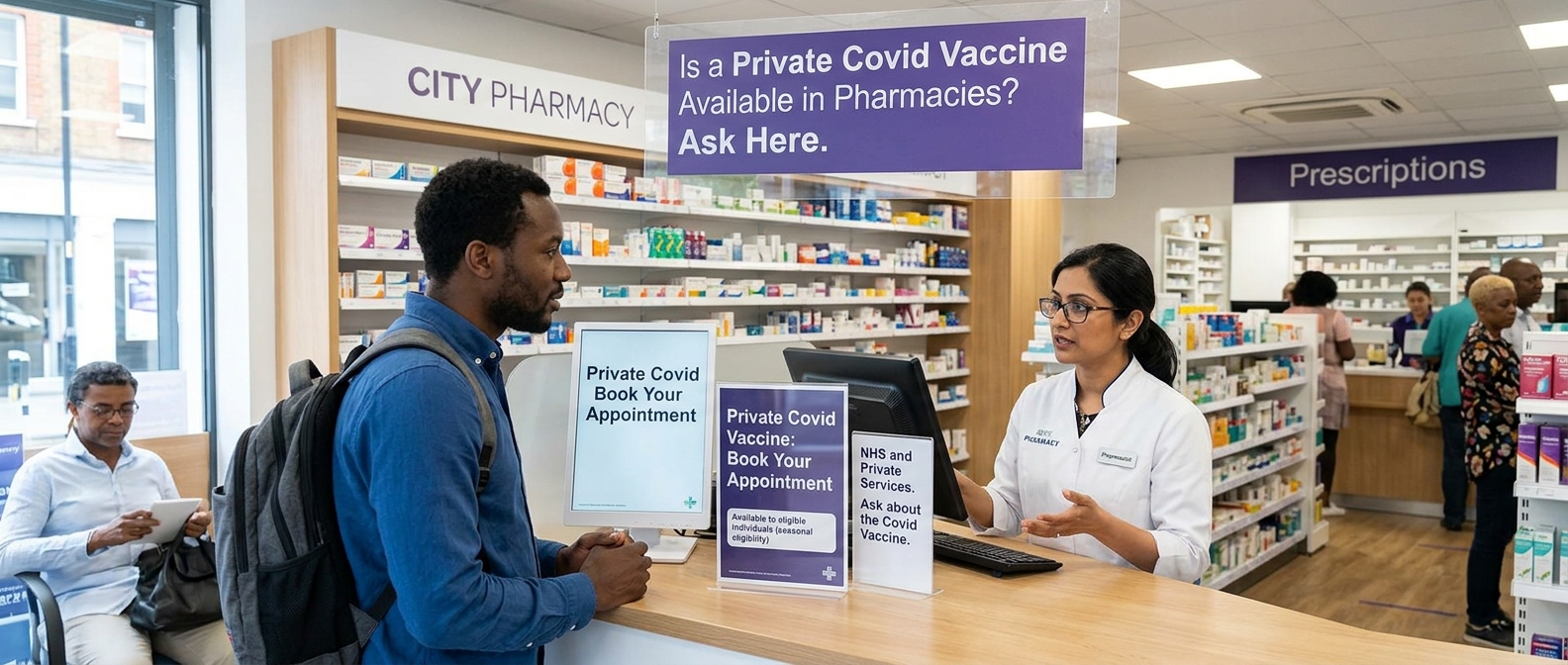 Client asking s a Private Covid Vaccine Available in Pharmacies