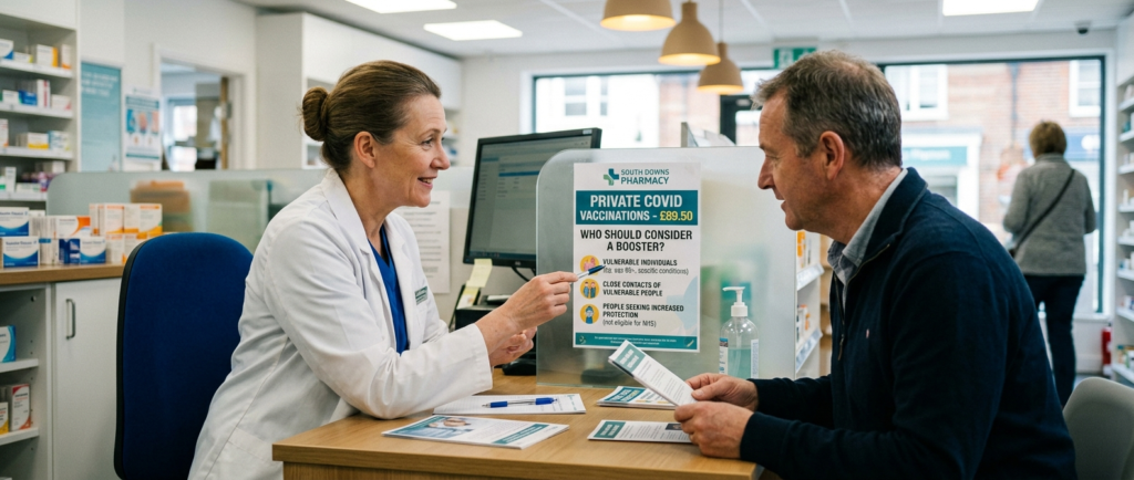 Private Covid Vaccinations for £89.50 at Southdowns Pharmacy: Who Should Consider a Booster?