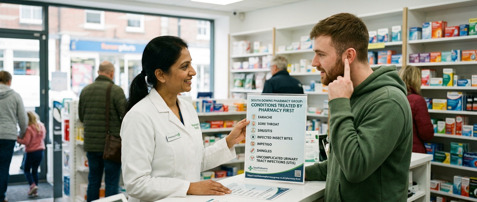 ai_6ab358d8d44794.80823588 conditions treated by Pharmacy First